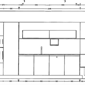 Küche b3 Monoblock 50 Nussbaum Weiß - KüchenFirst