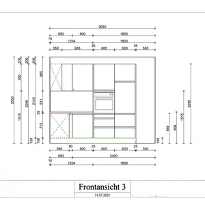 Einbauküche Pura Platte Marmor Vena Schwarz Schichtstoff K102 Weiß Matt Nachbildung Victroia Nussbaum Inklusive E-Geräte