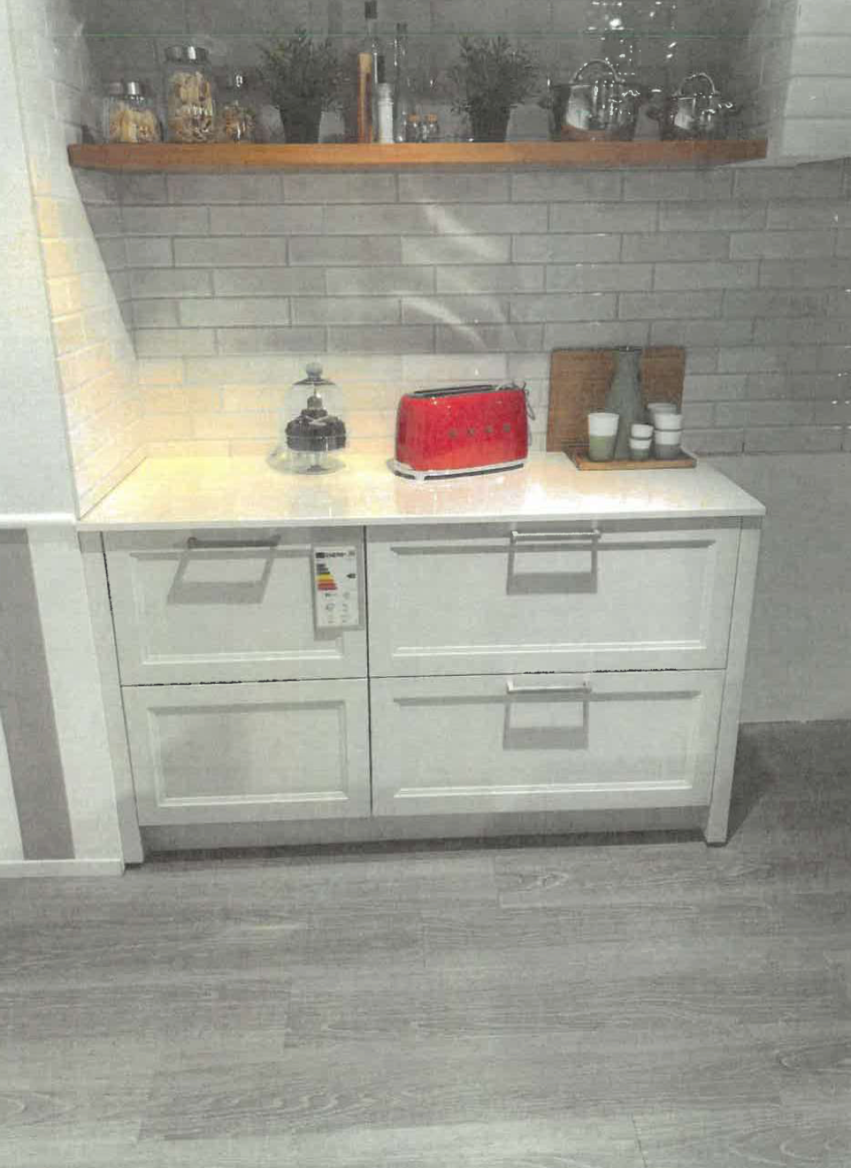 Küche Mikrostruktur RAL NCS 1288 S1002 Y  Weiß