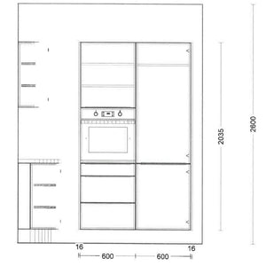 Einbauküche C218 Laser Soft Softlack Graphit - KüchenFirst