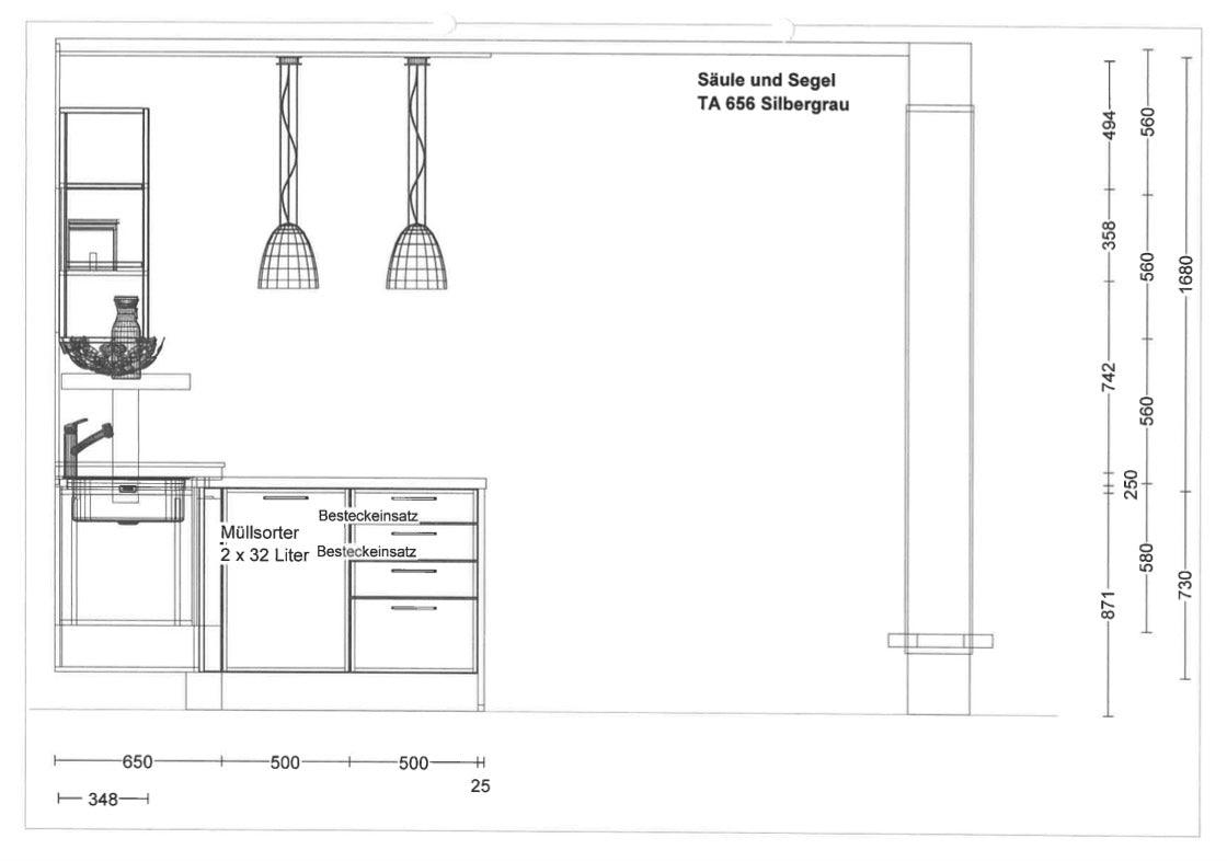 Einbauküche C257 Loft Softlack Weiß Und Seidengrau - KüchenFirst