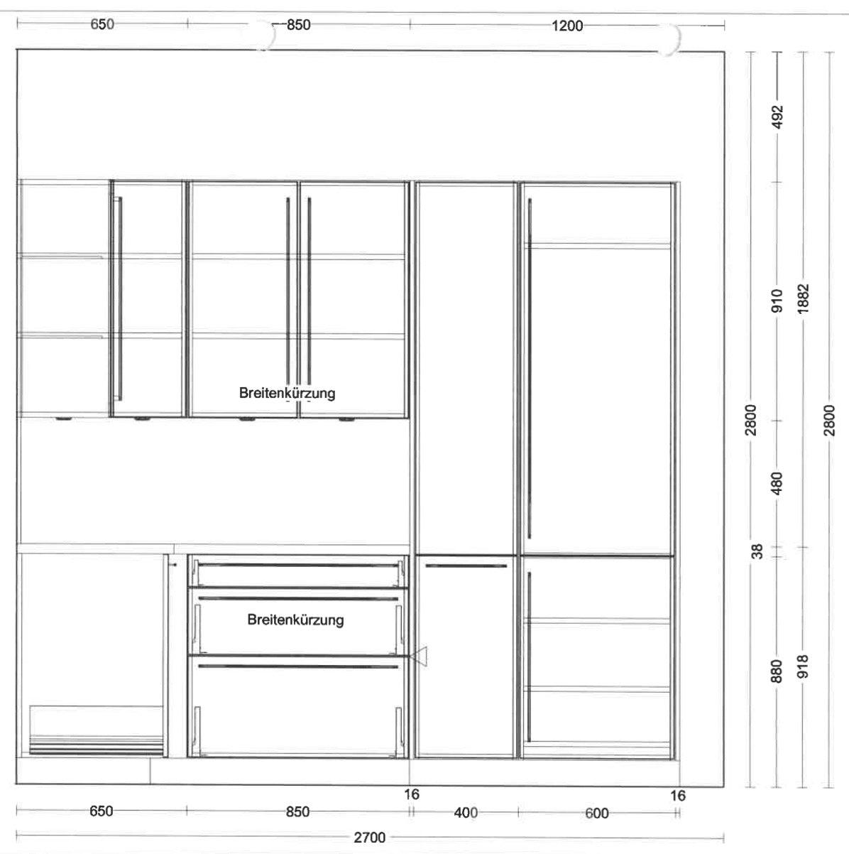 Einbauküche Programm AV4030 Hochglanz Lichtgrau - KüchenFirst