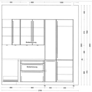 Einbauküche Programm AV4030 Hochglanz Lichtgrau - KüchenFirst