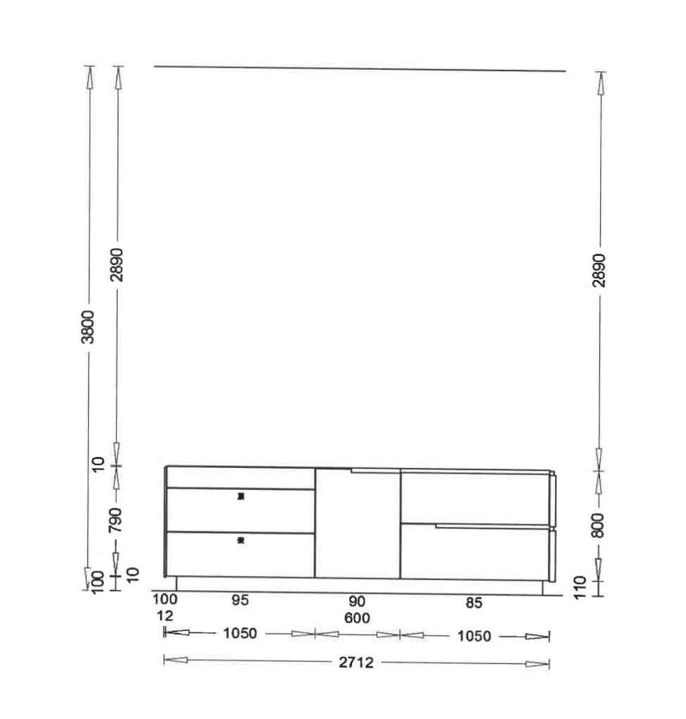 Einbauküche 006 Kunststoff Weiß - KüchenFirst