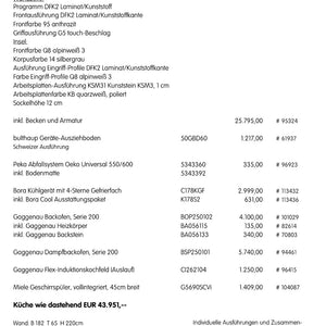 Küche b3 DFK2 Laminat Kunststoff 95 Anthrazit