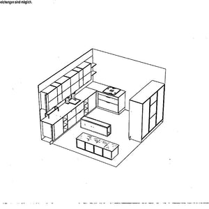 Einbauküche Resopal Pro XL 31011 Anthrazit