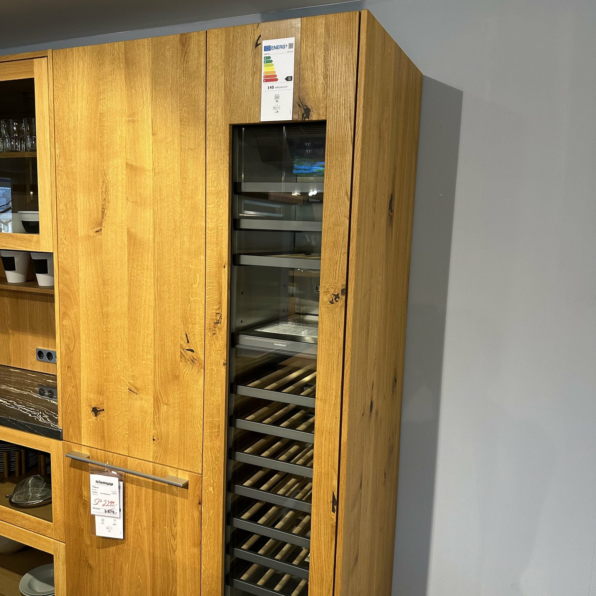 Einbauküche Loft Vollholz Wildeiche Naturöl Inklusive E-Geräte