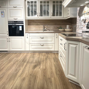 Landhausküche Castello Holzwerkstoff Magnolia Gewischt Weiß Inklusive E-Geräte