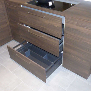 Küche 3250 Nussbaum Weiß