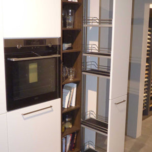 Küche 3250 Nussbaum Weiß