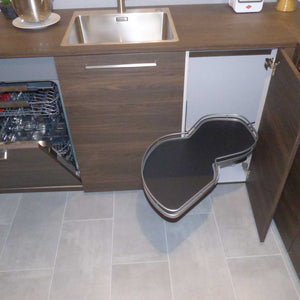 Küche 3250 Nussbaum Weiß