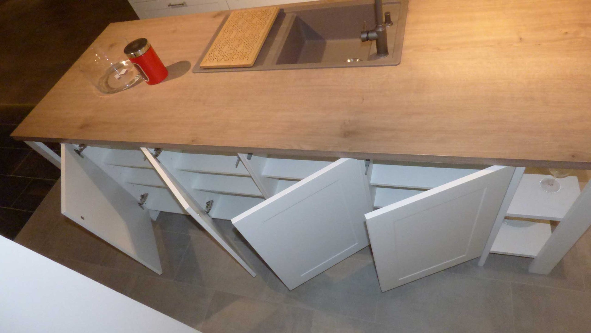 Küche 3630 Holz Weiß