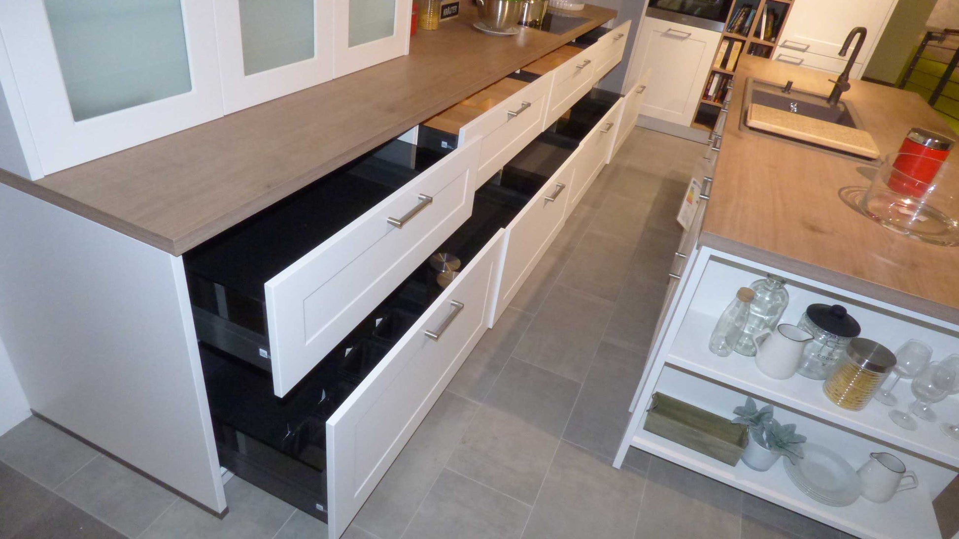 Küche 3630 Holz Weiß