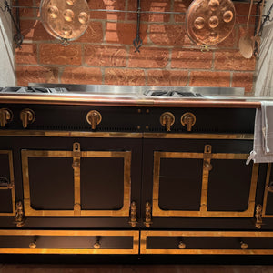 Kombinationsofen Chateau 150 Glänzendes Messing Und Mattschwarz