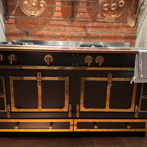 Kombinationsofen Chateau 150 Glänzendes Messing Und Mattschwarz