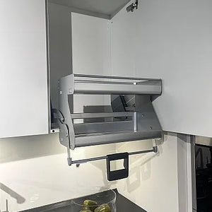 Winkelküche Senso Weiß Akzente Holzdekor